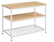 Vasagle regał kuchenny z dużym blatem 60x120x90cm KKI001W09 USZKODZONY