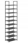 SONGMICS Półka na buty, 10-poziomowy 28 x 45 x 173 cm LSH010B02