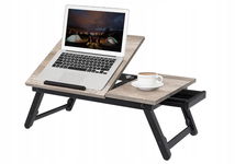 SONGMICS LLD105W01 Stolik/stojak pod laptopa taca śniadaniowa greige