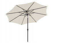 SONGMICS Parasol przeciwsłoneczny składany 340 cm beżowy GPU045M01