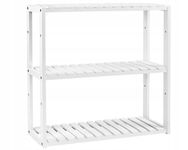 SONGMICS BCB13W regał bambusowy z regulacją wysokości 60 x 15 x 54 cm