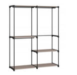 SONGMICS otwarta szafa wieszak na ubrania drążek 138x43x182 RYG025R02