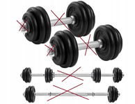 SONGMICS Obciążniki do hantli 6x 1kg, 3x 1.25kg POWYSTAWOWY