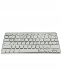 Bezprzewodowa klawiatura BKB800, bluetooth, biała, QWERTY
