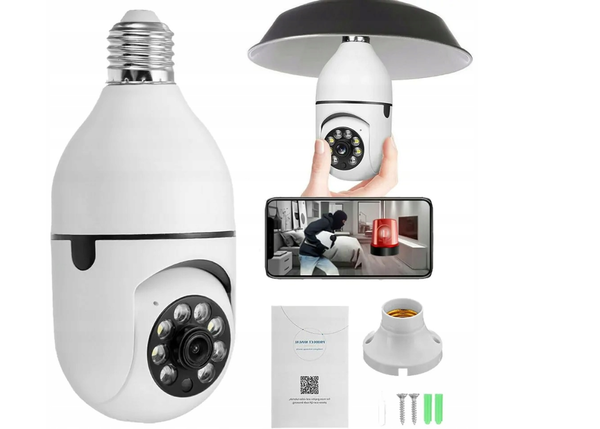 Kamera żarówka YH-8811Y-Y, Wifi panorama camera, obrót o 360 °, E27