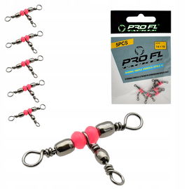 Krętliki Krętlik potrójny wędkarski ProFL 14x16 |5 szt Anty splątanie żyłki