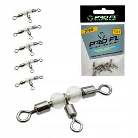 Krętliki Krętlik potrójny wędkarski ProFL 5x6 | 5 szt. Anty splątanie żyłki