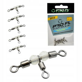 Krętliki Krętlik potrójny wędkarski ProFL 10x12 |5 szt Anty splątanie żyłki