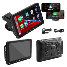 Radio Samochodowe Przenośne Ekran Dotykowy 7 Cali Carplay Android Auto HD