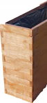 Donica EKO drewniana 20x20x15 teak