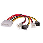 Kabel adapter Molex M 2x 3-p 12V+2x 3-p 5V M 0,15m