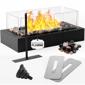 Biokominek wolnostojący Ceblish 35 x 15 x 18 cm czarny