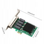 4 Ports 2.5G Ethernet PCI-E Card RTL8125 BG