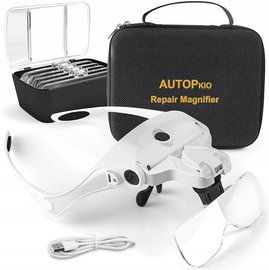 AUTOPkio lupa szkło powiększające LED