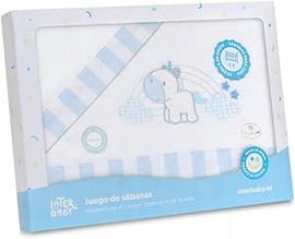 FRANELA Jednorożec Zestaw Pościeli Minicuna Chmury Biały 100% Bawełna 3 szt