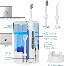 GEEDIAR 2 w 1 Irygator i Elektryczna Szczoteczka