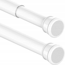 Drążek do zasłony prysznicowej biały, drążek teleskopowy 90-160cm
