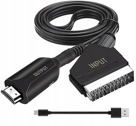 iHaospace Konwerter Scart na HDMI, All-in-One Scart na HDMI