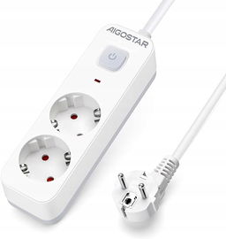 Listwa 2 gniazda AIGOSTAR 2 x 16A 250V 3m przewód