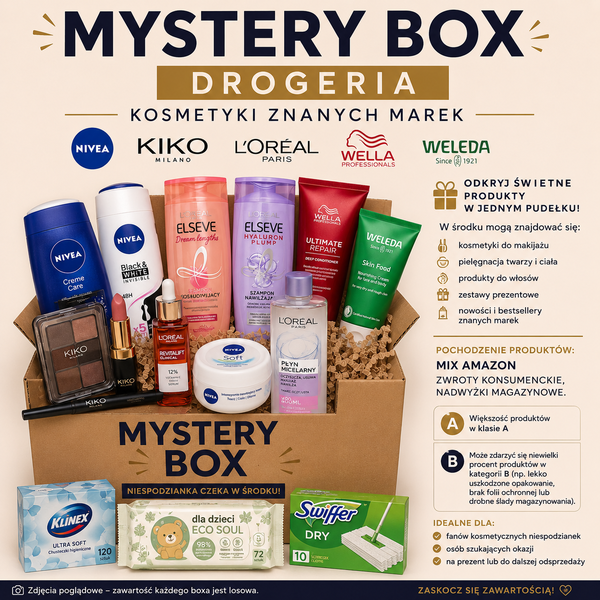 MYSTERY BOX – DROGERIA KOSMETYKI ZNANYCH MAREK