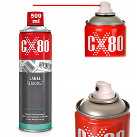 Zmywacz CX80 LABEL REMOVER 500 ml Spray Preparat do usuwania naklejek kleju