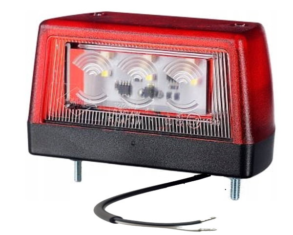 Lampa oświetlenia tablicy rej. światło pozycyjne Daf Iveco Man Scania Volvo