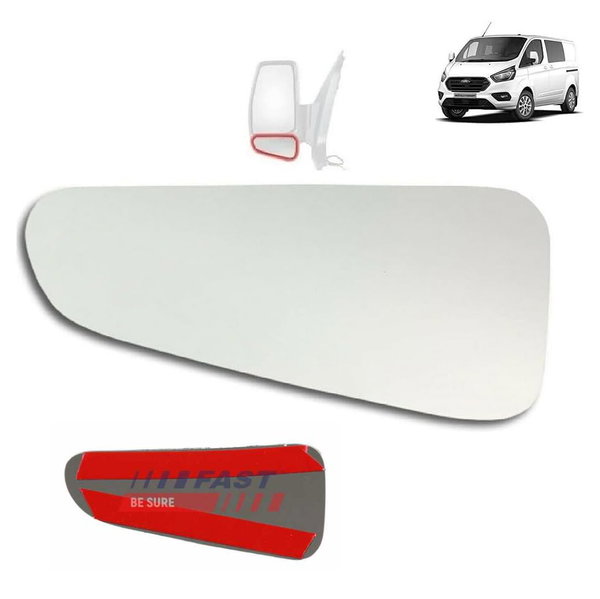 Szkło Lusterka Lewe Dolne Ford Transit Custom 2013-23 Lustro drzwi Kierowcy