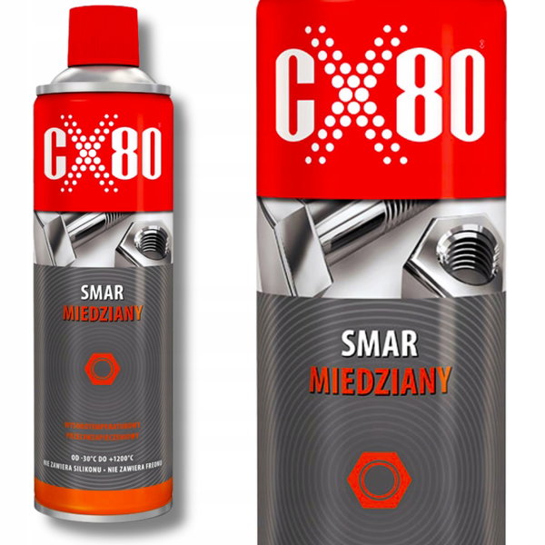 Smar Miedziany do hamulców CX80 Miedziowy Środek na zapieczone śruby 500ml
