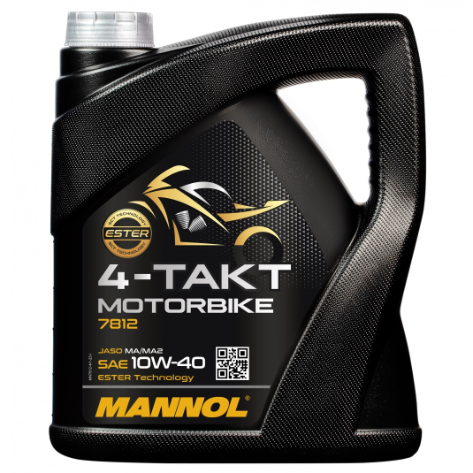 Olej silnikowy 10W40 MANNOL 4-Takt Motorbike 10W-40 4L Olej do 4-suwowych