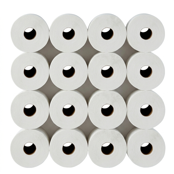 Papier toaletowy Jumbo do podajnika dozownika 80m Biały 16 rolek 1280 metr
