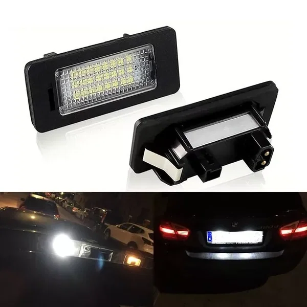 Lampki LED tablicy rejestracyjnej BMW X1/X3/X5/X6/E90/E60 – 2 szt.