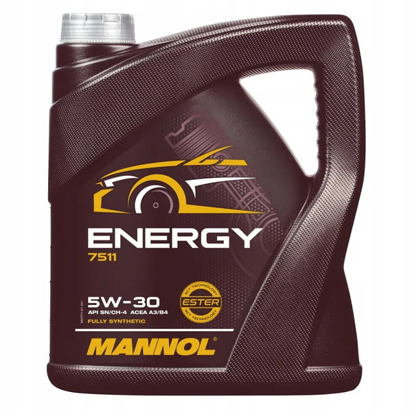 Olej Syntetyczny 5W-30 5L Mannol Energy silnik Benzyna Diesel 5W30 5 Litrów