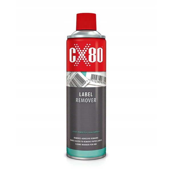 Preparat do usuwania naklejek kleju Zmywacz CX80 LABEL REMOVER Spray 500 ml