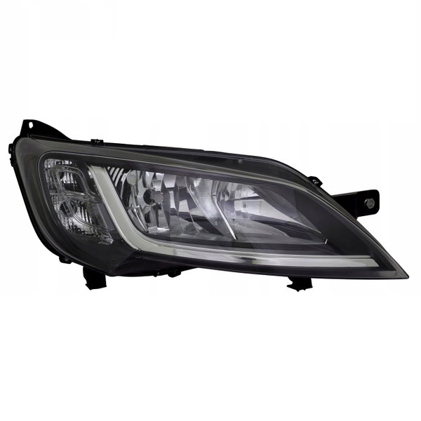 Reflektor przedni prawy Fiat Ducato Boxer Jumper 2014-2023 czarny TYC