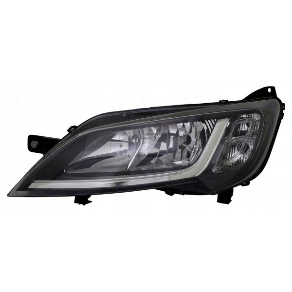 Reflektor przedni lewy Fiat Ducato Boxer Jumper Movano C czarny