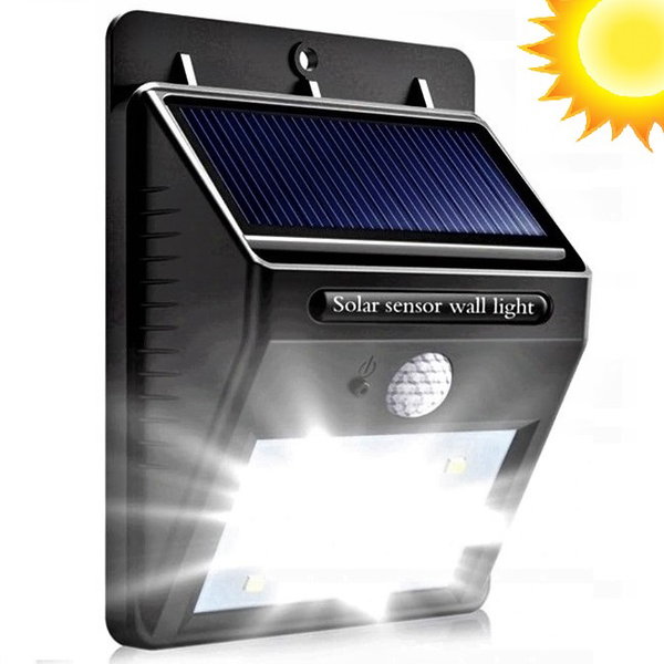 Lampa solarna LED z czujnikiem ruchu i zmierzchu 20 LED IP65