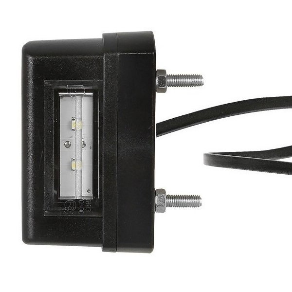 Lampa LED tablicy rejestracyjnej 12/24V 2-LED czarna Fristom FT-016/1