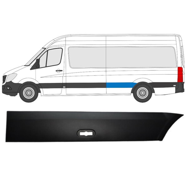 Listwa błotnika lewa długa Mercedes Sprinter 906 Volkswagen Crafter 2006-2017