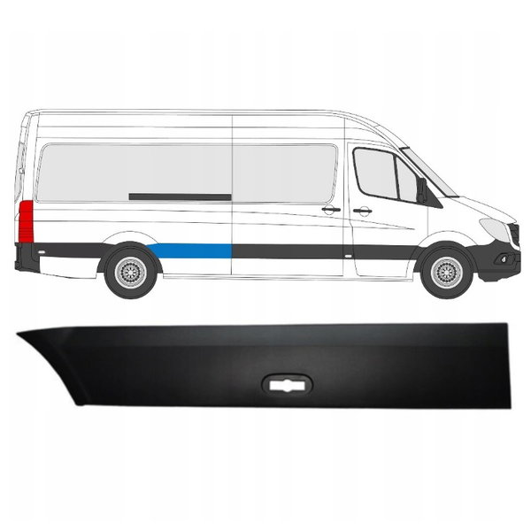 Listwa błotnika prawa przed kołem Mercedes Sprinter 906 VW Crafter 2006-2017