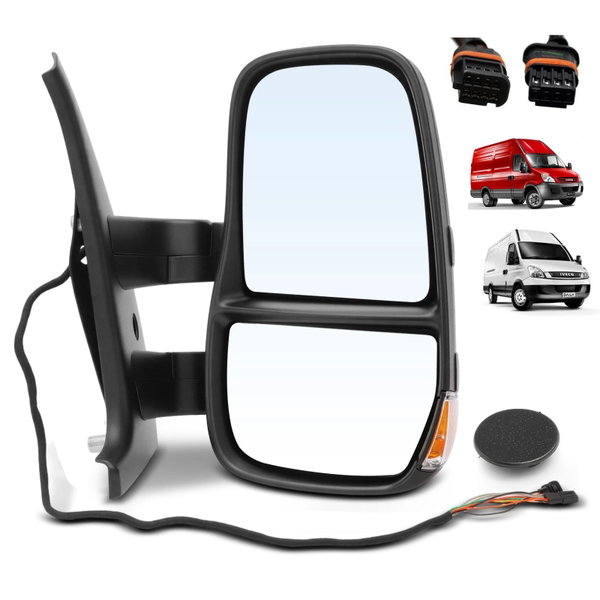 Lusterko Prawe Iveco Daily 2006-2010 Krótkie Elektryczne 7pin+2 pin 3800415