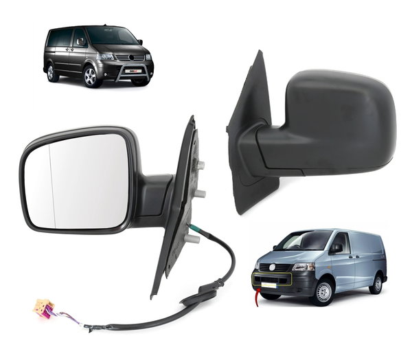 Lusterko Lewe Volkswagen Transporter T5 Multivan 2003-2009 Elektryczne 5pin