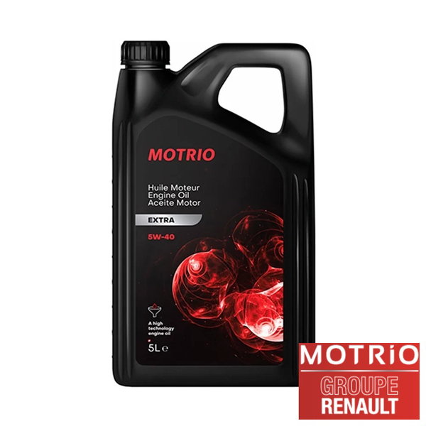 Olej 5W40 5L MOTRIO Renault Extra Syntetyczny Olej 5W-40 Diesel Benzyna LPG