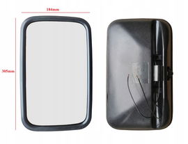 Lusterko 300x180mm na rurkę 16-18 Lustro Ogrzewane Canter Cabstar Maxity LT