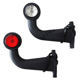 Lampa obrysowa biało-czerwona LED Lampka tył 24V Laweta Naczepa Przyczepa 