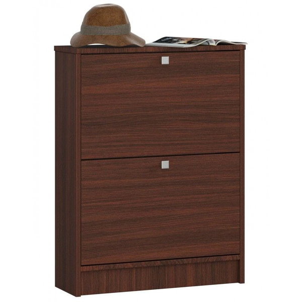 Szafka na buty, uchylne drzwiczki, ARONA, mini, 60x20x80 cm, wenge, mat