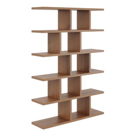 Duży regał z półkami, biblioteczka, HOLT, 70x18x101 cm, orzech, mat | TYLETEGOTU