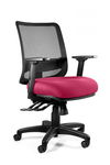 Fotel ergonomiczny, biurowy, Saga Plus M, magenta