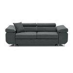 Rozkładana sofa, Bellezza, 209x100x87 cm, ciemny szary | TYLETEGOTU