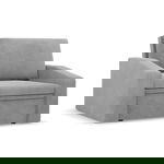 Fotel rozkładany, Punto, sztruks, 118x87x90 cm, jasny szary | TYLETEGOTU