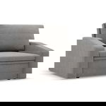 Fotel rozkładany, Punto, plecionka, 118x87x90 cm, jasny szary | TYLETEGOTU